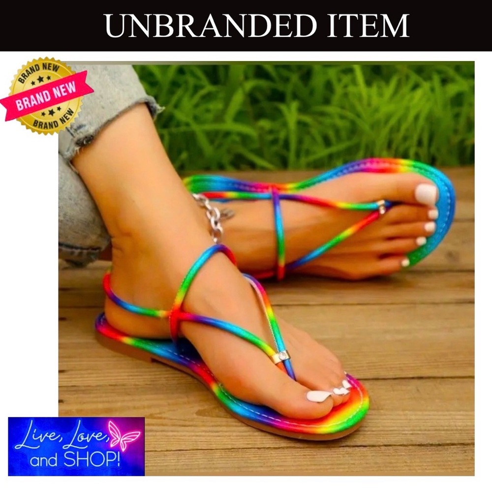NEW Vibration and Colorful Tong Sandals